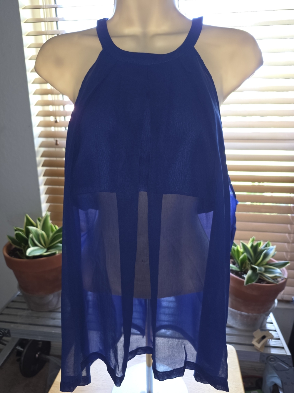 San Joy Royal Blue Blouse